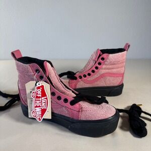 Vans Sk8 Hi MTE All Weather Pink Suede High Top Sneakers Women's‎ US 5.5 NWOB